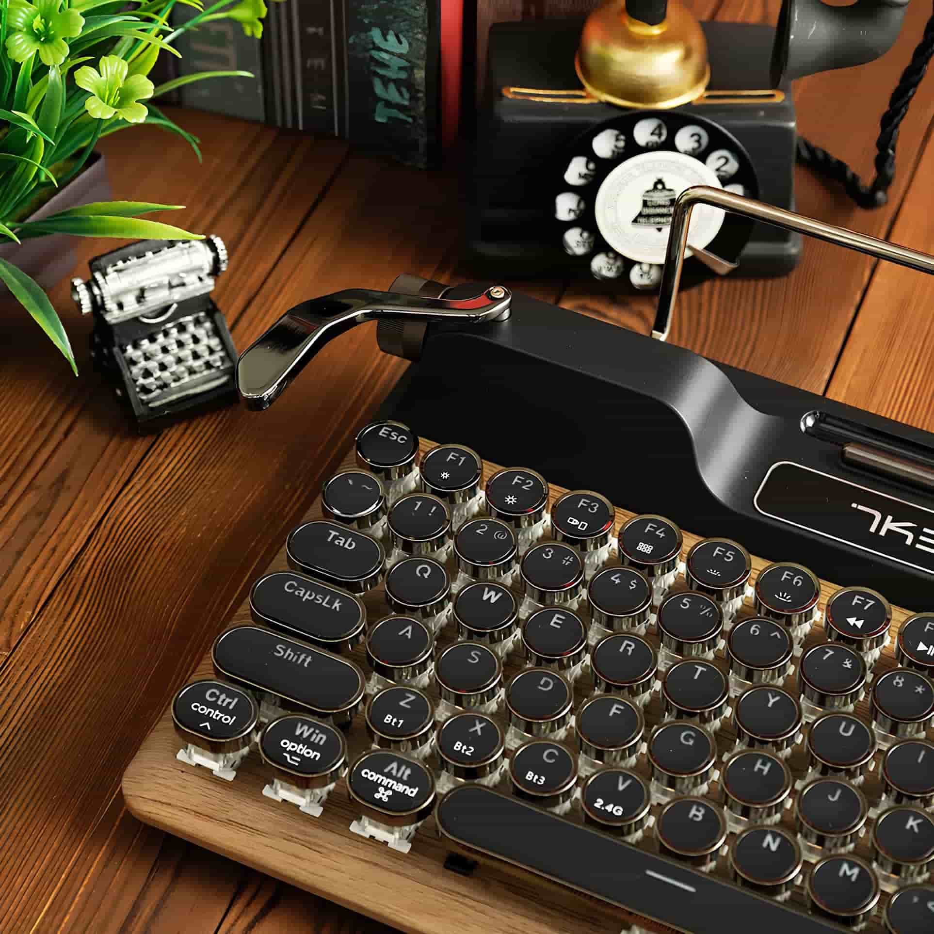 ᐈ Механическая беспроводная клавиатура 7KEYS TW1868 Retro
